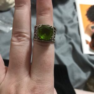 Sterling silver peridot ring